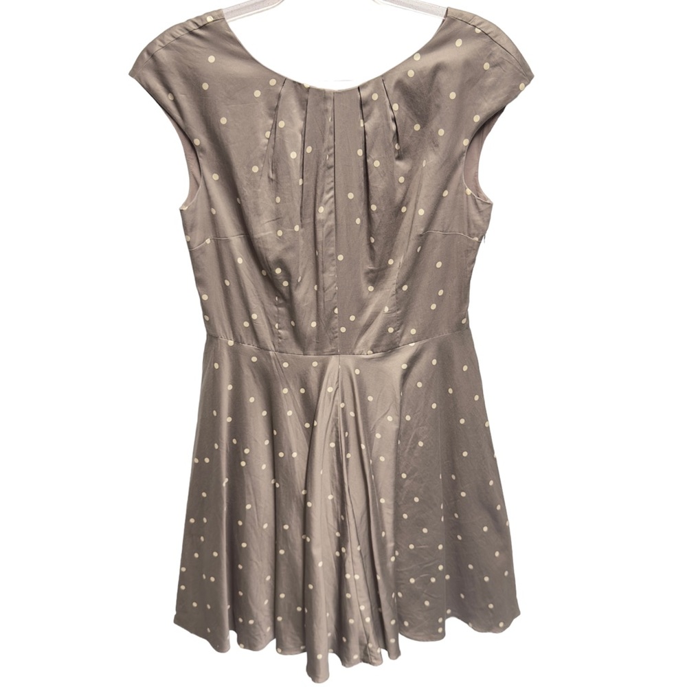 Pure Cotton Polka Dots 40s 60s Retro Bardot Flare Full Skirt Mini Dress